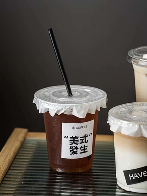 Douane 90mm de Beschikbare van de Koppensmoothies van de Bellenthee Koude Koffie die Plastic Huisdierenkoppen drinken