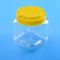 BPA Vrije 1450ml 131mm Vierkante Plastic Schroefdekselkruiken