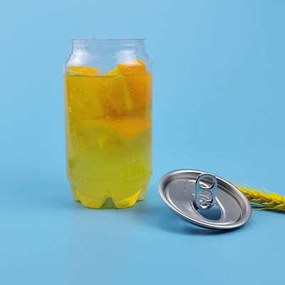 HUISDIER Gemakkelijke Open 0.35L 120mm Oranje Juice Plastic Bottle