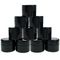 500ml zwarte Plastic Schroefdekselkruiken voor Voedsel Kosmetische Room