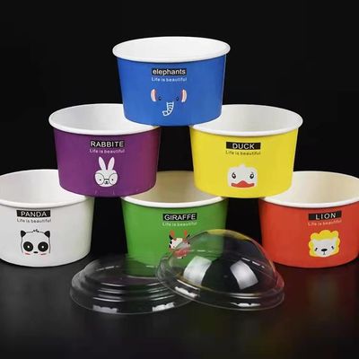 Van de de Bellenthee van FDA 320ml Beschikbare het Document van het de Koppenroomijs Containers met Koker